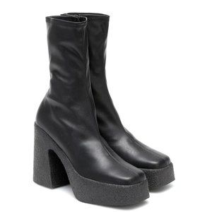 Stella McCartney Black Platform Ankle Boots Size 6.5